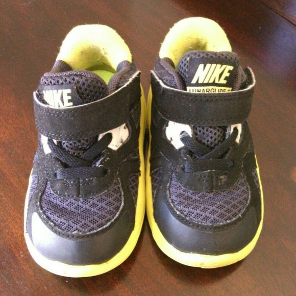 Nike VM Sneakers Lunarglide Kids Size 5c Toddlers Shoes 3 Sensory Motion Black - Picture 3 of 16